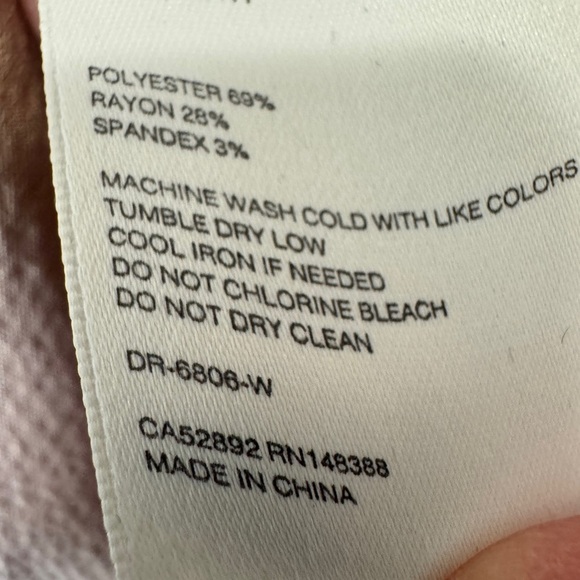 OAK + FORT Long Sleeve Shirt Dress Rose - Picture 9 of 10